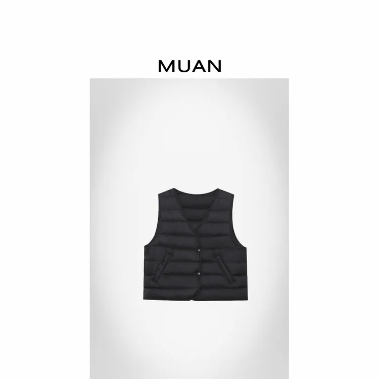 木岸MUAN：《轻松感小马甲》“轻松系列”定制羽绒马甲上衣女JD-680-1