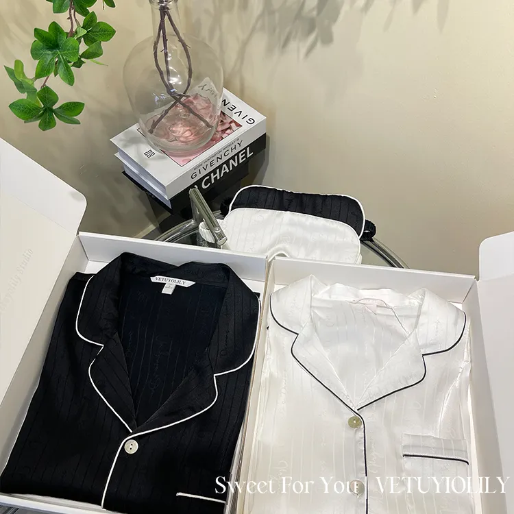 臻爱冰丝睡衣女高级感印花春夏(长袖长裤)时尚舒适情侣睡衣情侣