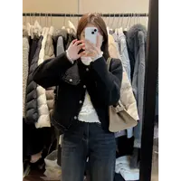 L-92758#『20%羊毛』韩系精致气质优雅小香风长袖外套（充绒35克）