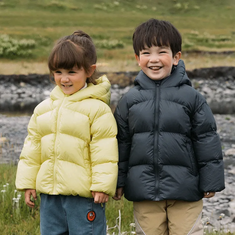 【石墨烯羽绒】papa爬爬冬宝宝轻厚男女童保暖羽绒服外出时尚款D