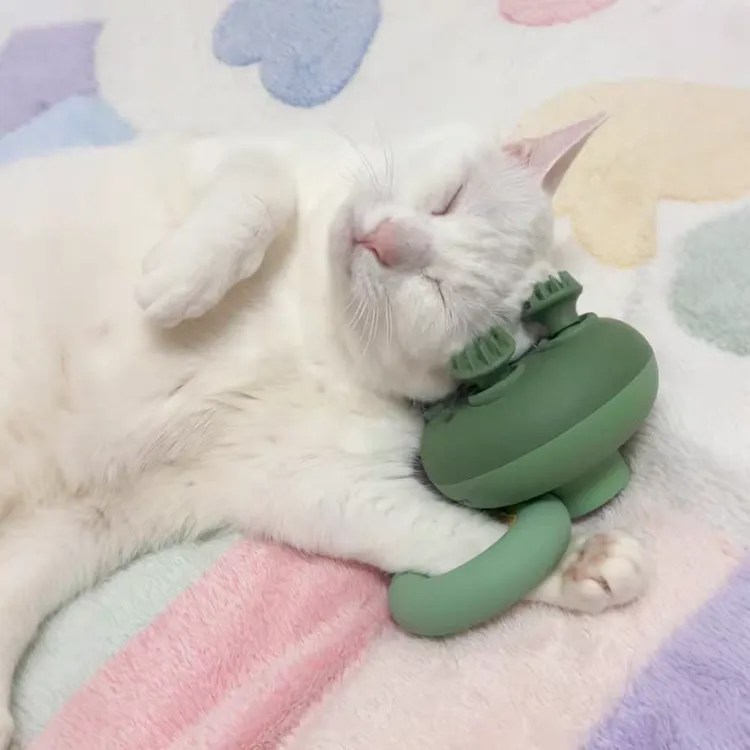 解压猫玩具猫咪头部按摩器自嗨解闷神器电动按摩仪梳毛工具排毛梳