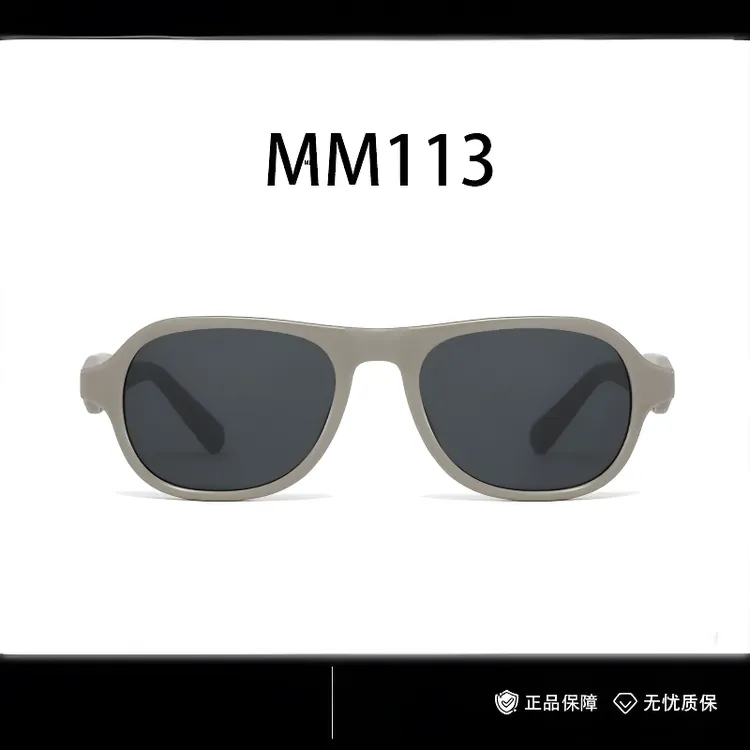 2025新款马吉拉飞行员框太阳镜男M113防紫外线偏光可配度数墨镜女