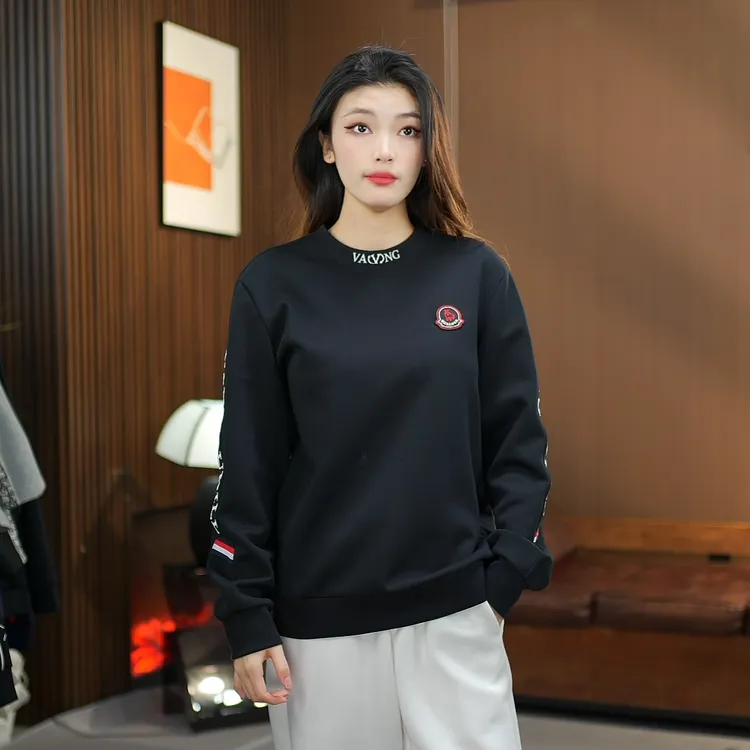 VANGOUHILL/梵高希男士休闲刺绣圆领时尚秋冬卫衣