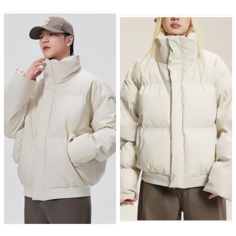 情侣棉服02582立领保暖面包服免洗防风防水韩版宽松款