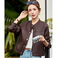 【海宁短款皮衣】复古风夹克，解锁秋日酷飒与温柔的双重穿搭密码816