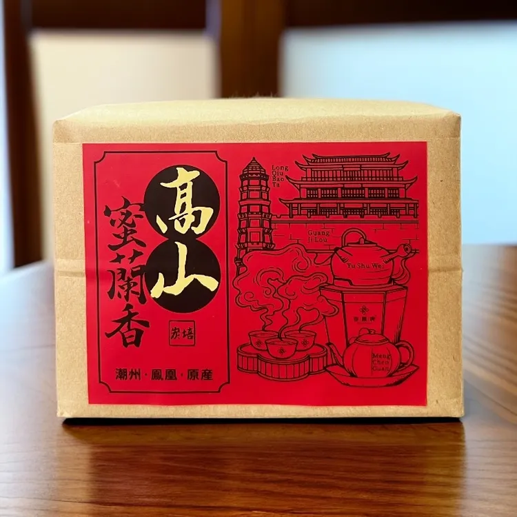 2025潮州凤凰单丛高山蜜兰香传统手工纸包炭焙茶叶乌龙茶120克/包