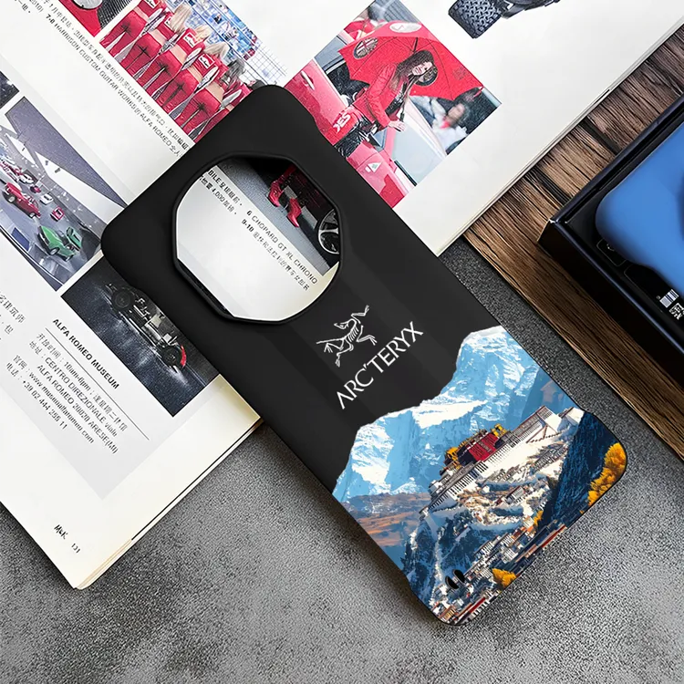 适用华为mate60/70rs非凡大师手机壳mate40/50rs雪山风景60PC硬壳