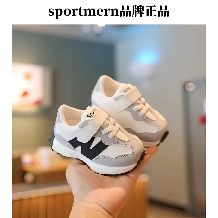 Sportmern婴儿鞋子男宝宝学步鞋软底小童鞋女宝防滑运动鞋幼儿鞋