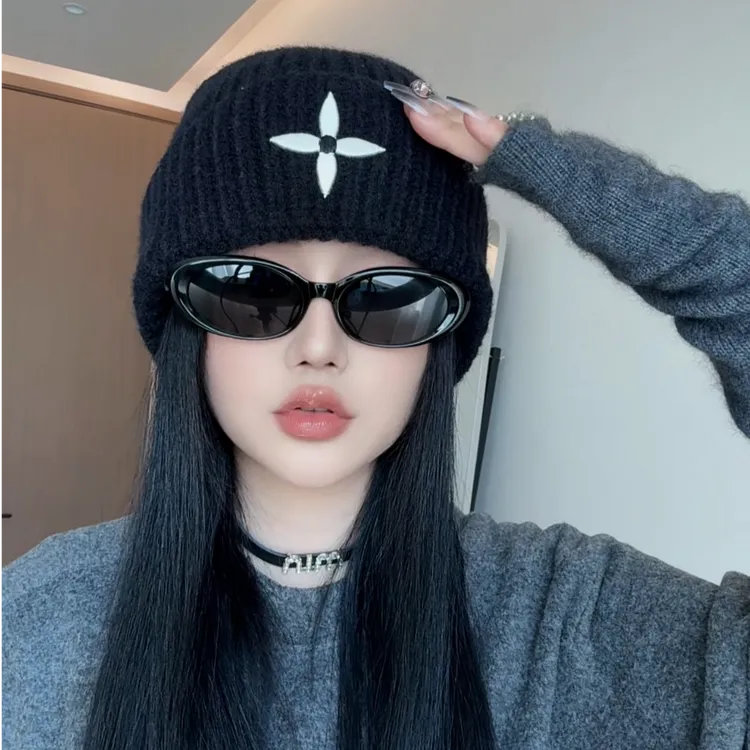 百搭韩版潮流显脸小针织帽秋冬网头针织帽休闲秋冬季帽子时尚