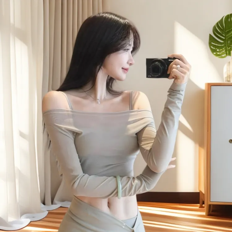 gpsunlu爆款瑜伽服套装女2025气质遮臀裙罩修身显瘦带胸垫健身