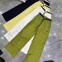 【南油玲姐】绿色系带休闲裤88069