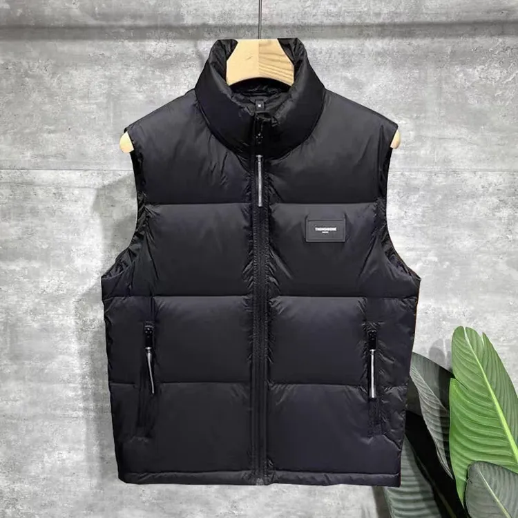 潮牌外穿青年2025新款羽绒棉马甲男女潮流秋冬季加厚保暖工装坎肩