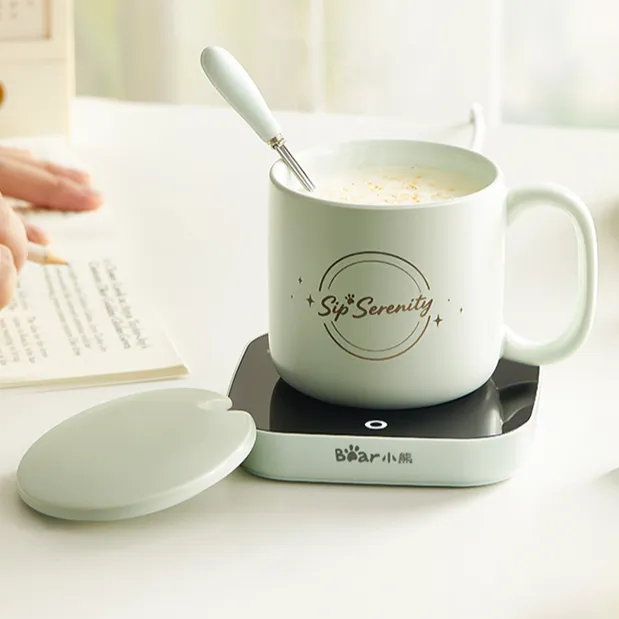 小熊电热杯垫桌面恒温水杯热奶神器加热杯垫保温杯垫恒温杯垫保温