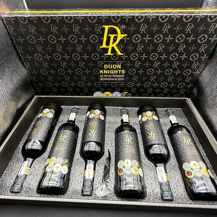 法国原瓶进口超级波尔多干红葡萄酒2瓶750ml装商务高档批发干型