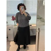 MEET   秋季翻领杂线小毛衣