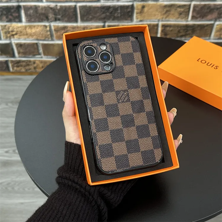 磁吸充电适用苹果16promax手机壳新款15潮牌14格子13高级17promax