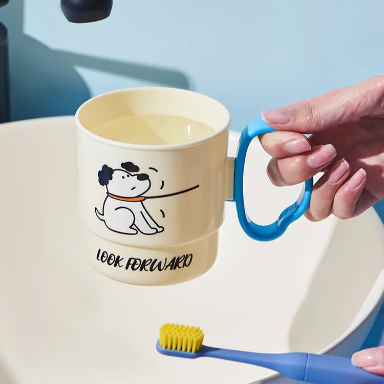 漱口杯儿童洗漱刷牙杯家用情侣可爱男孩女孩牙刷杯卡通亲子牙缸