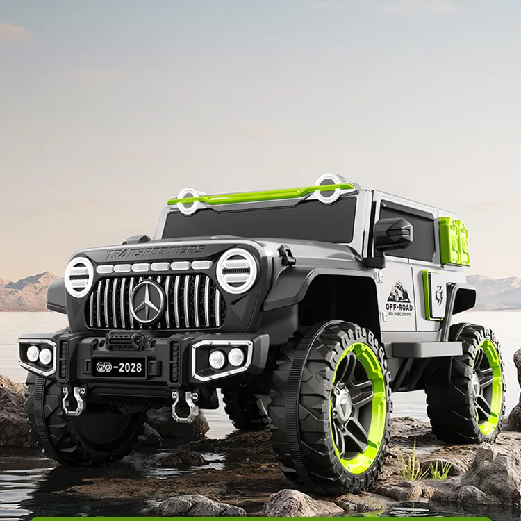 电动越野玩具汽车炫酷充电持久单人遥控车加大升级防滑功能儿童车