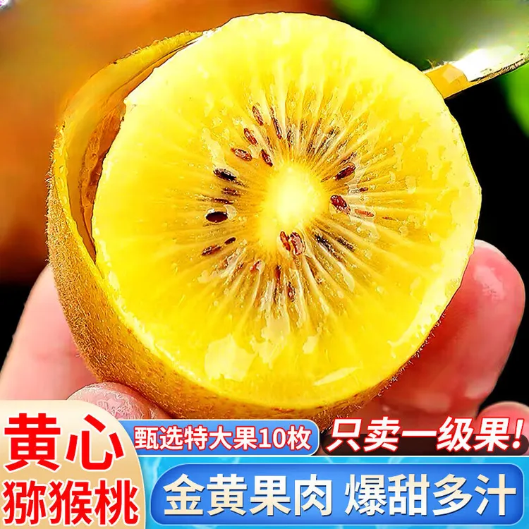 四川黄心猕猴桃黄金奇异果巨无霸猕猴桃孕妇新鲜低热量应季水果ik