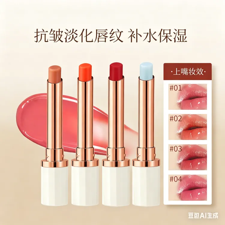【旗舰正品】精油变色润唇膏保湿补水淡化唇纹滋润嘴唇提气色油唇膏商品图
