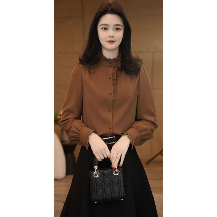 【小陈甄选】流光风曼贝衬衫女士高级显瘦老钱风松弛感女装贵气