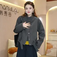 2025秋季新款韩版时尚百搭立领短外套女休闲减龄显瘦上衣潮2107
