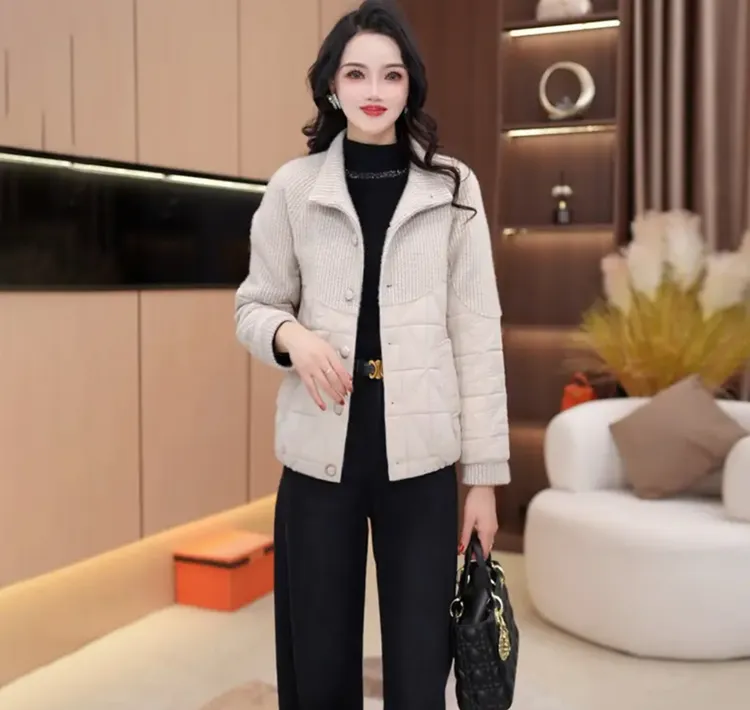 秋冬外套新款气质优雅时尚加棉加厚款百搭显瘦休闲女装外套