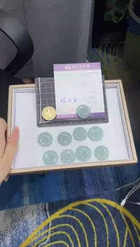 未镶嵌挂件翡翠平安扣FL8/多样性发其一CP配绳