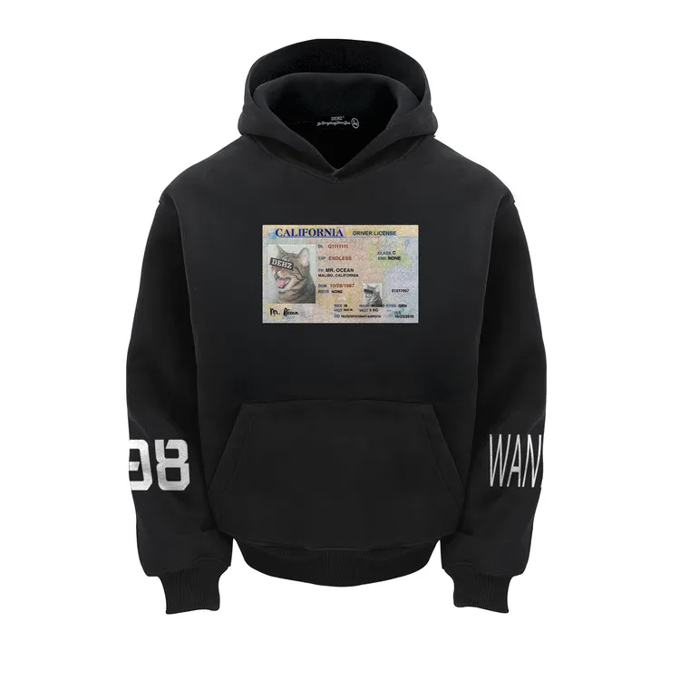 DehzSS26“通缉坏猫”春秋加厚cleanfit短款重磅连帽卫衣男潮牌新款