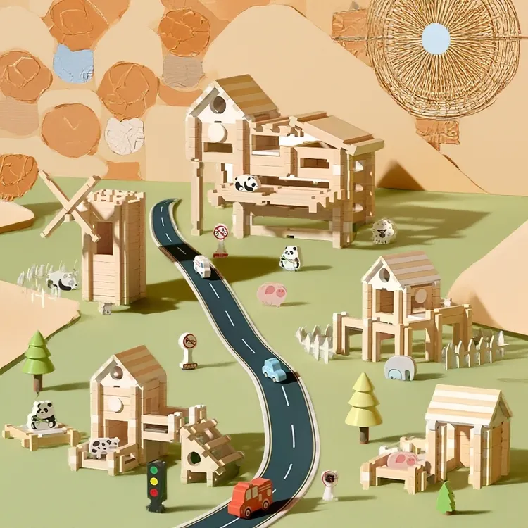 【全新升级】传统儿童DIY手工益智玩具榫卯积木玩具拼装鲁班积木