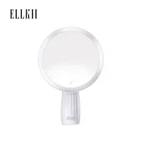 ELLKII 桌面发光化妆镜梳妆台白色便携台式