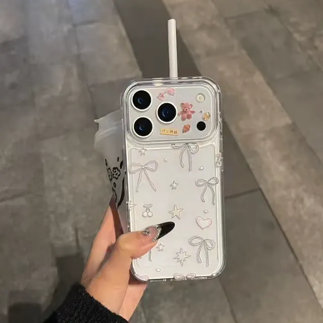 BANCA韩风蝴蝶结适用iPhone17/16手机壳14苹果15华为vivo小米oppo