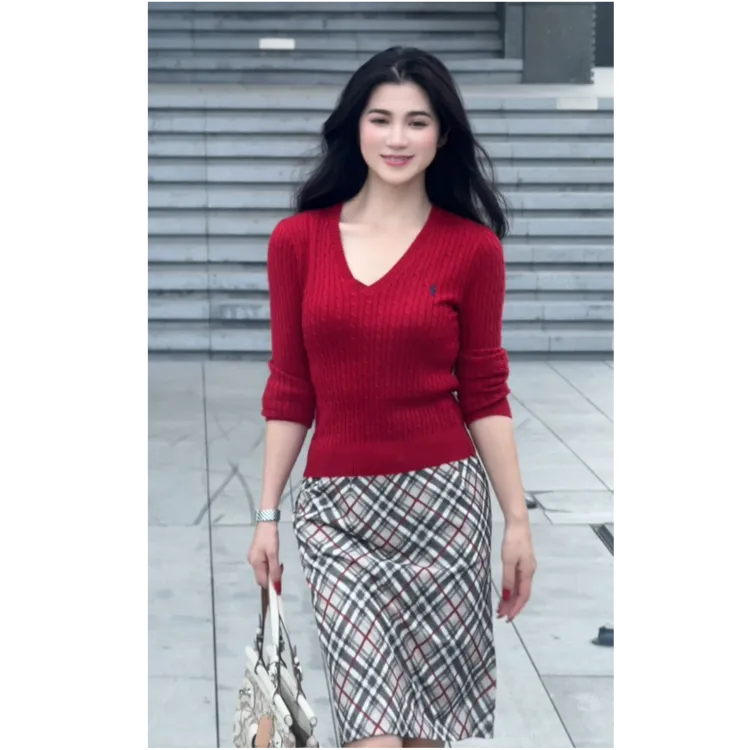 【气泡咕噜咕噜】百搭麻花经典款复古气质针织衫Y869