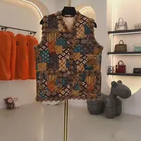 中老年女士秋冬加绒保暖洋气无袖马甲上衣kk217