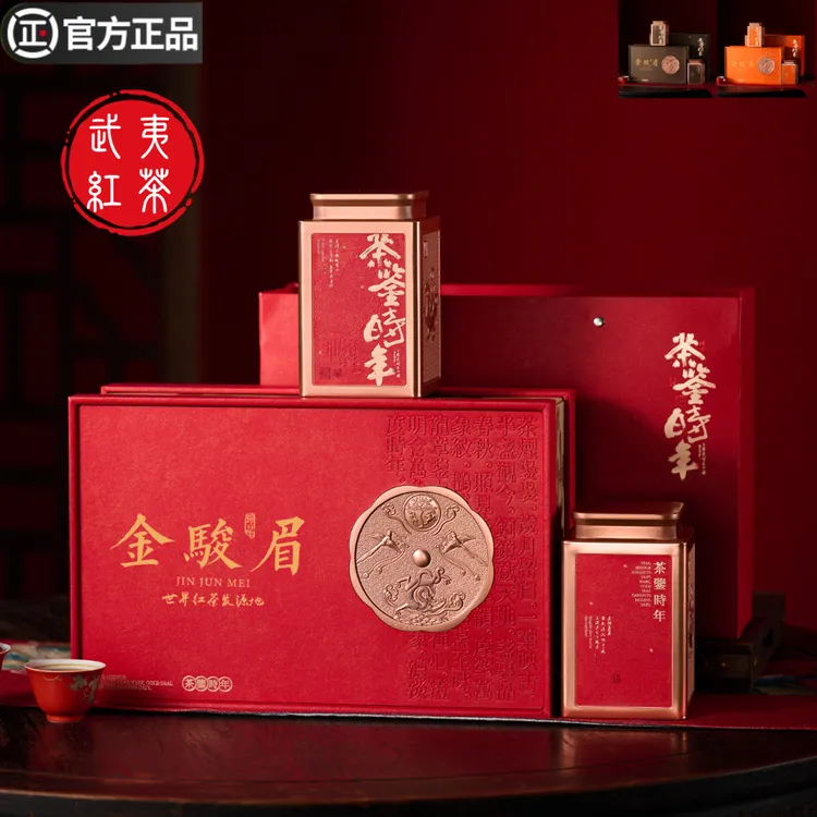 正宗武夷山红茶金骏眉茶叶礼盒装蜜香型2025新茶正山小种茶叶店铺