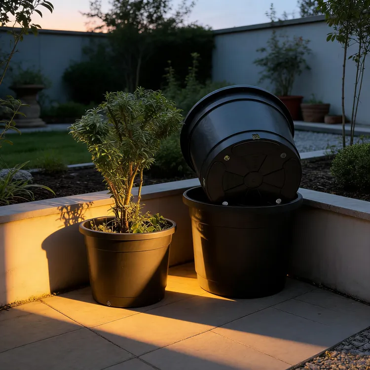 16寸42cm加仑花盆控根一体透气PP材质北欧Deepot月季绿萝月季盆