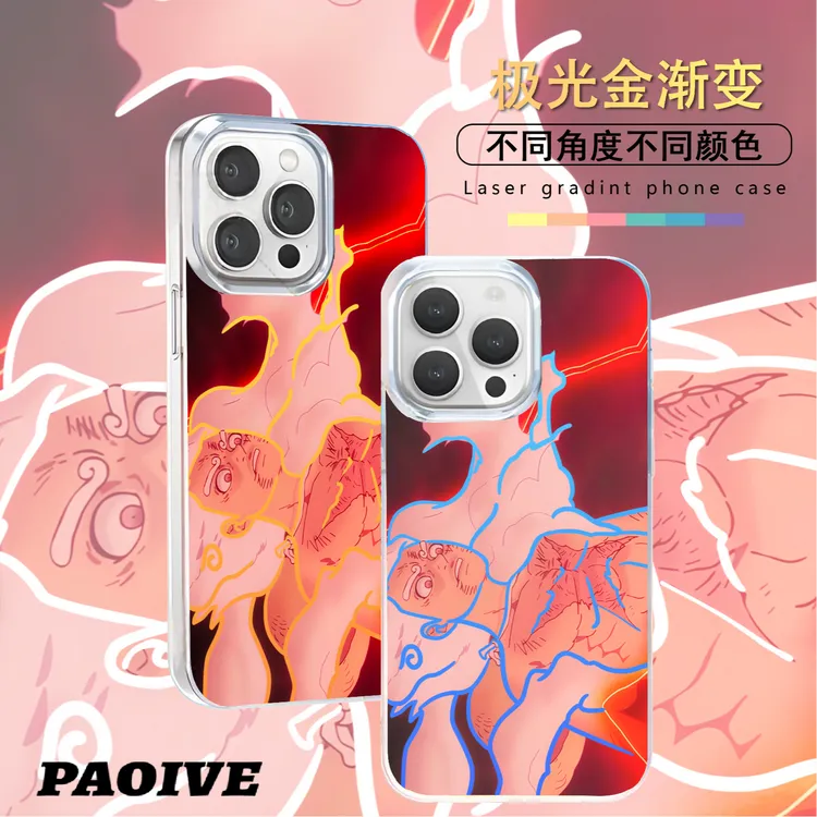 蒙奇D路飞适用苹果华为vivo一加iPhone小米极光金手机壳