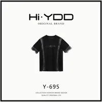 YDD•「Y-695」法式蕾丝拼接高级感圆领短袖百搭上衣HJ-8886