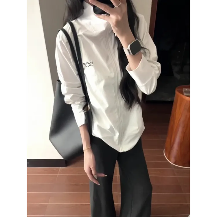 YWBY韩系立领插肩袖长袖时尚户外防晒外套夏日新款简约薄款上衣