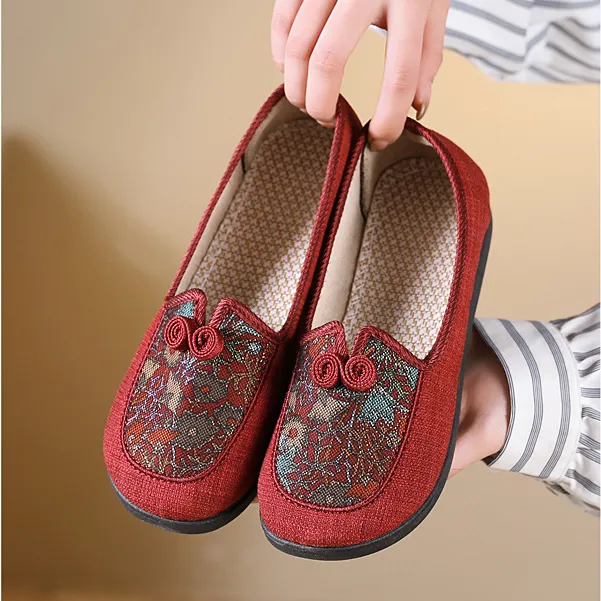 秋款老北京布鞋女鞋中老年软底防滑妈妈鞋奶奶鞋50-60岁老人鞋子