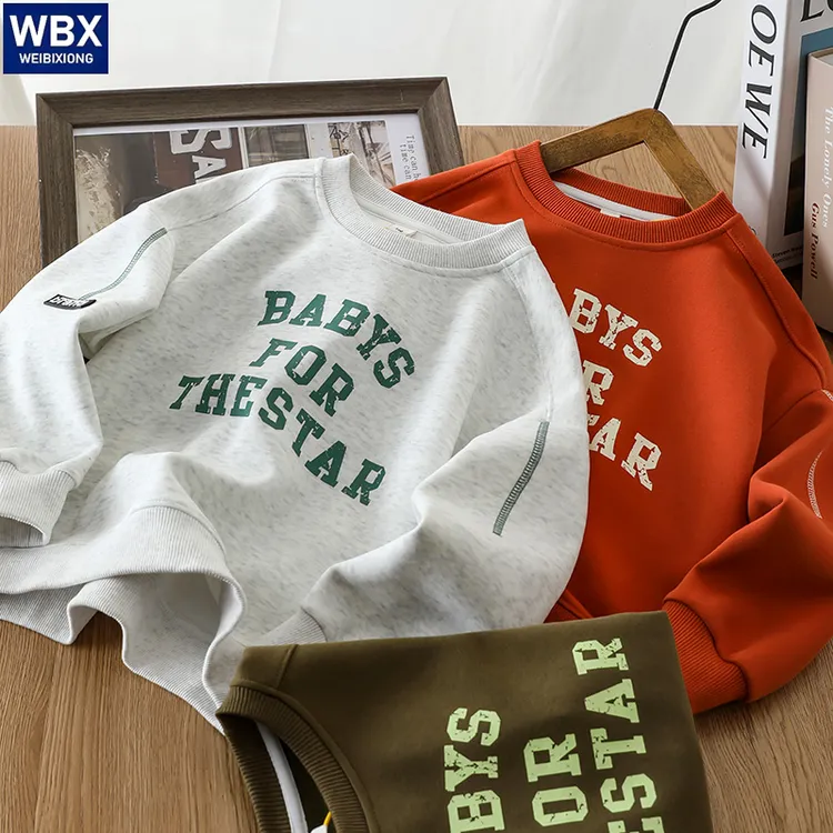 男童卫衣春秋款2025新款儿童秋装时髦上衣中大童洋气打底衫炸街潮