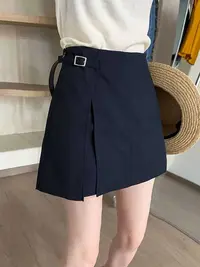 【花花定制】夏季防走光高腰春夏夏季不规则西装裤裙休闲半身裙