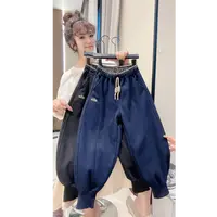 【加绒】简约风~男童秋冬加绒帅气时髦格子拼接腰头休闲卫裤10951