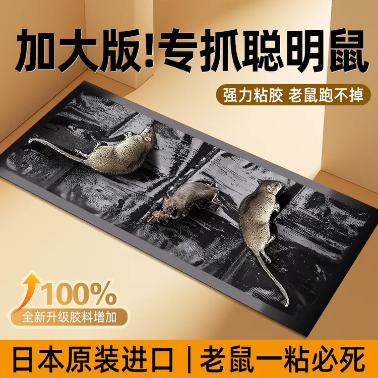 强力老鼠贴粘鼠板家用一窝端抓粘大老鼠粘鼠胶正品驱捕鼠神器