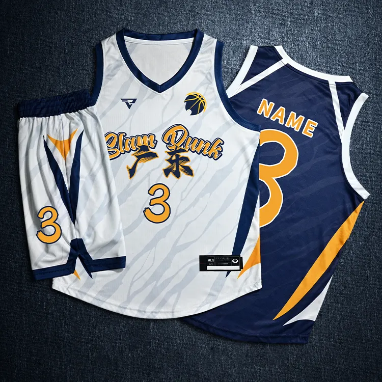 新款篮球服套装男定制广东美式篮球比赛训练队服订制学生村BA球衣