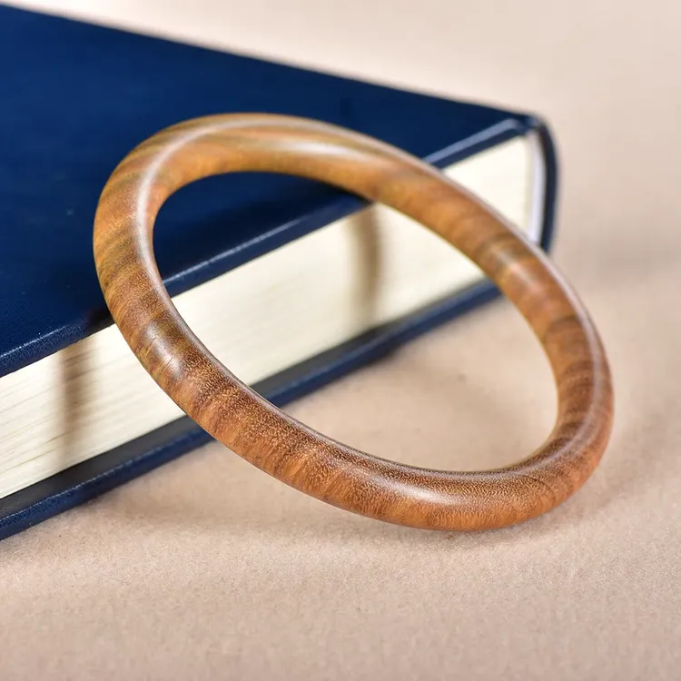 天然阿根廷绿檀木手镯简约时尚中式民族风男女情侣镯子