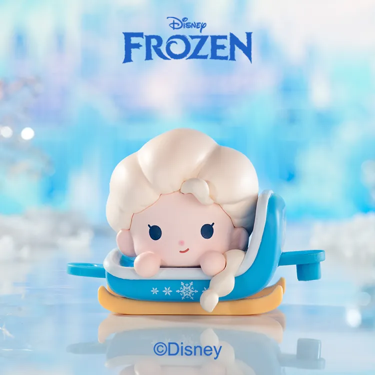 冰雪奇缘雪橇系列萌粒迷你盲盒公仔潮玩手办可爱女生礼物现货正版