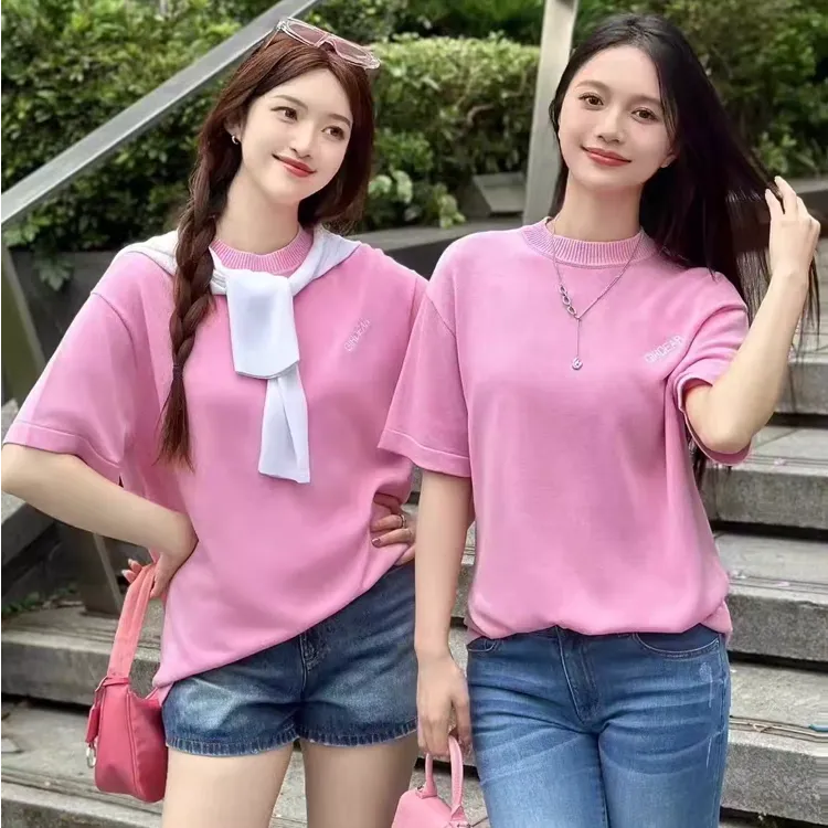 GIRDEAR/哥弟新款品质女装专柜正品阔版T恤夏季短袖上印花阔版女