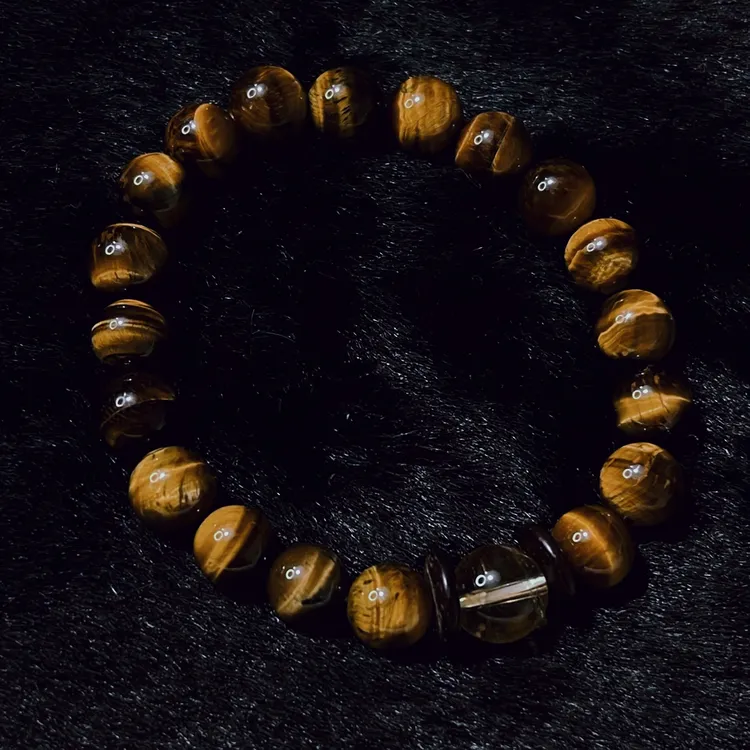 虎眼石+黄阿赛天然水晶多样性发其一