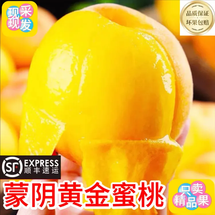 【顺丰】d蒙阴黄金蜜桃浓香爆汁多甜黄毛桃水蜜桃当季时令水果